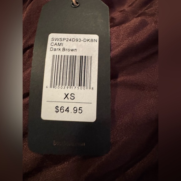 Shyanne Women's Satin Back Crepe Cami Long Midi Dress Dark Brown XS NWT - Picture 6 of 6